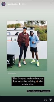 Naomi Osaka's Instagram story 2; ( Source Instagram @naomiosaka)